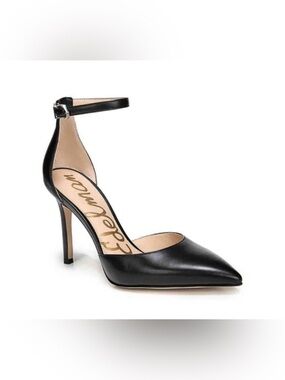 New Sam Edelman Harlow BLACK Leather Pumps Size 6.5 NIB
